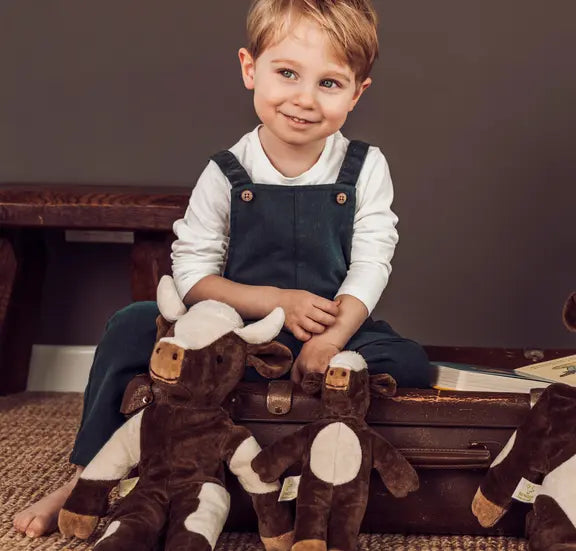 Senger Organic Cotton Stuffed Animal, Baby Cow, 8" Senger