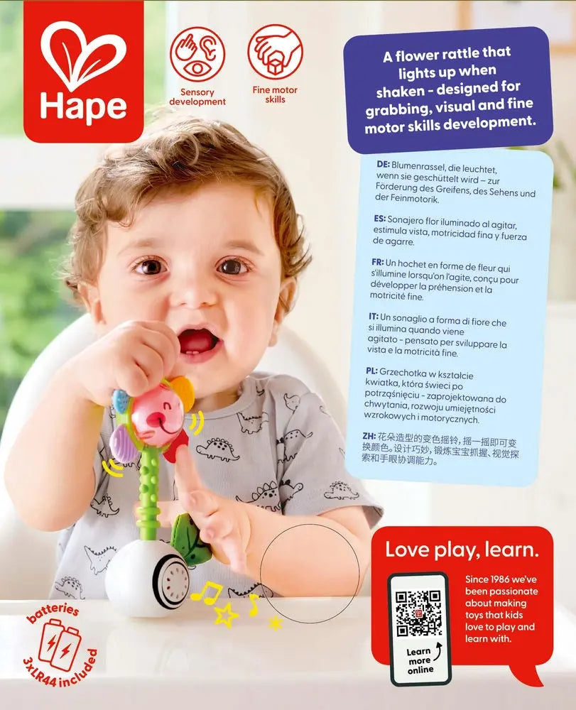 Shake 'n Sparkle Flower Rattle Hape-Toy-Market