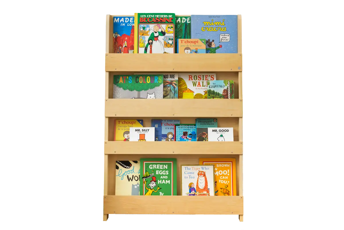 Tidy Books Bookcase Natural Wood With No Alphabet  FSC100% TidyBooks