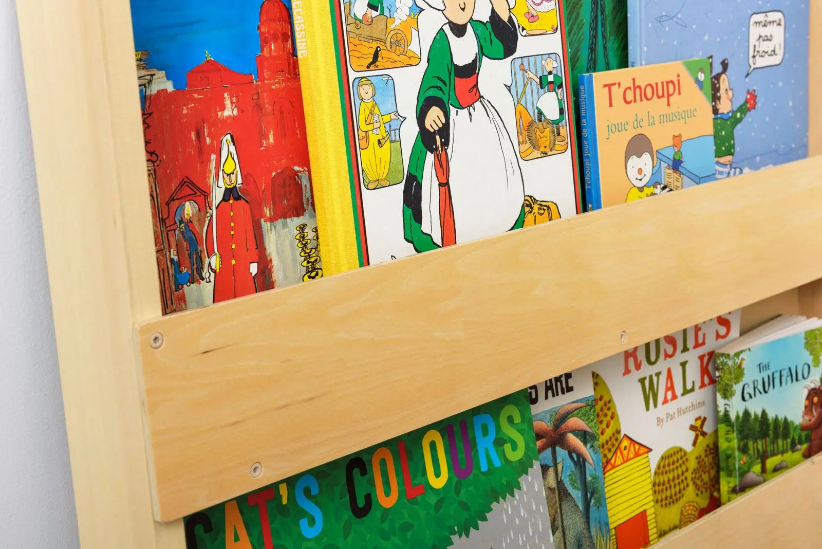 Tidy Books Bookcase Natural Wood With No Alphabet  FSC100% TidyBooks