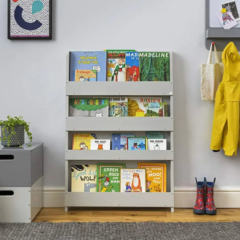Tidy Books Bookcase Natural Wood With No Alphabet  FSC100% TidyBooks