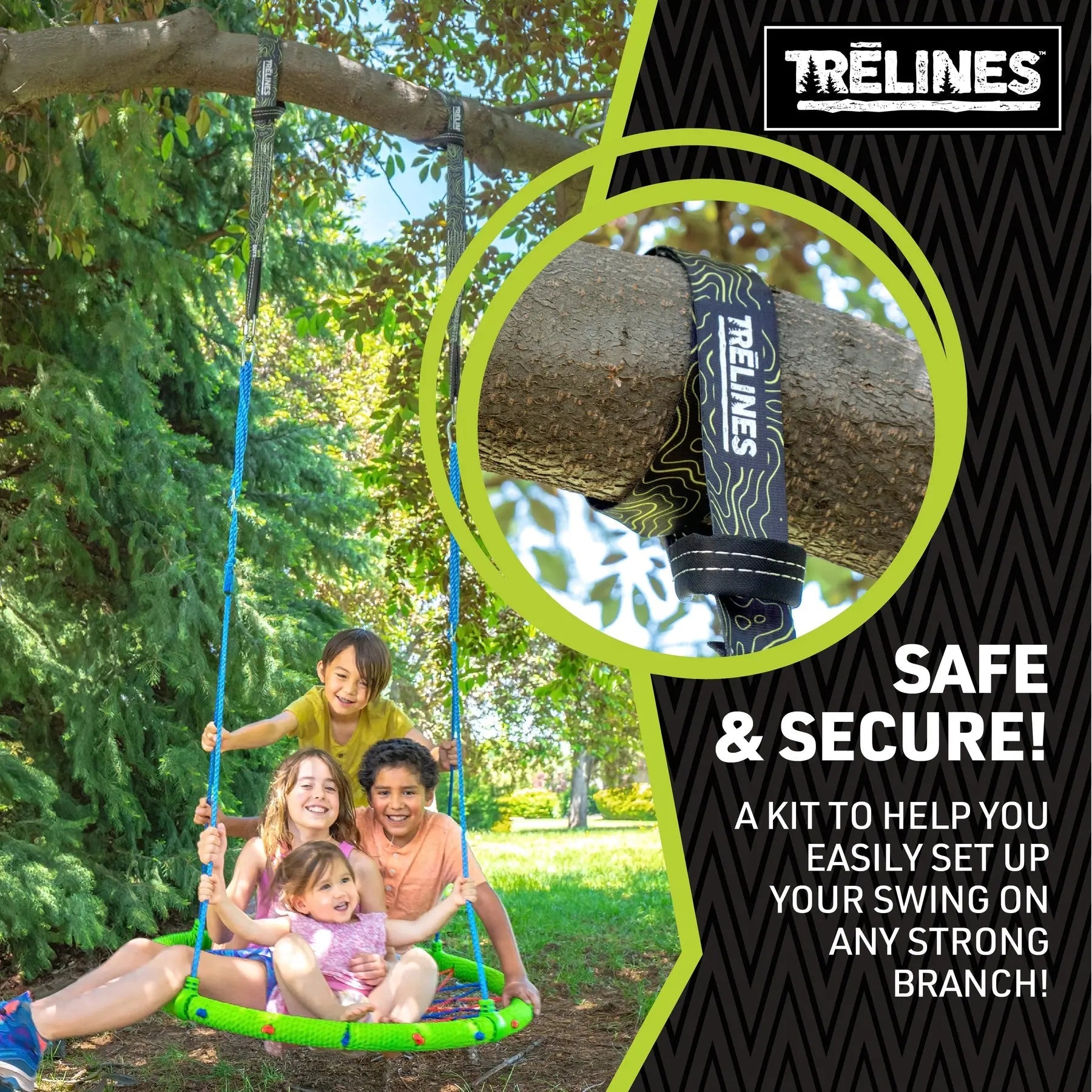 Trelines TreSwing Strap Kit (Set of 2) TRELINES