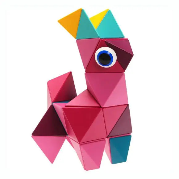 Trido Flamingo Magnetic Art 3D Shapes Large 36-Piece Trido