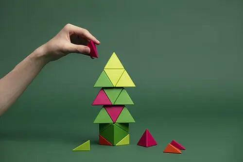 Trido Jungle Magnetic Art 3D Shapes Small 12-Piece Trido