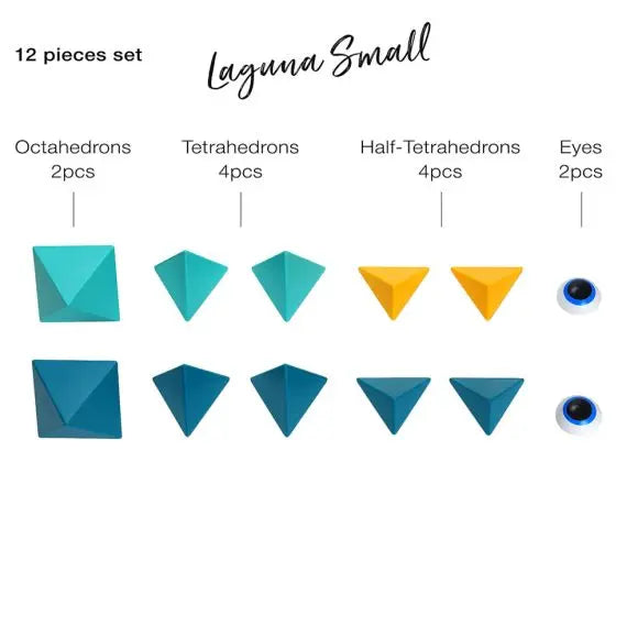 Trido Laguna Magnetic Art 3D Shapes Small 12-Piece Trido