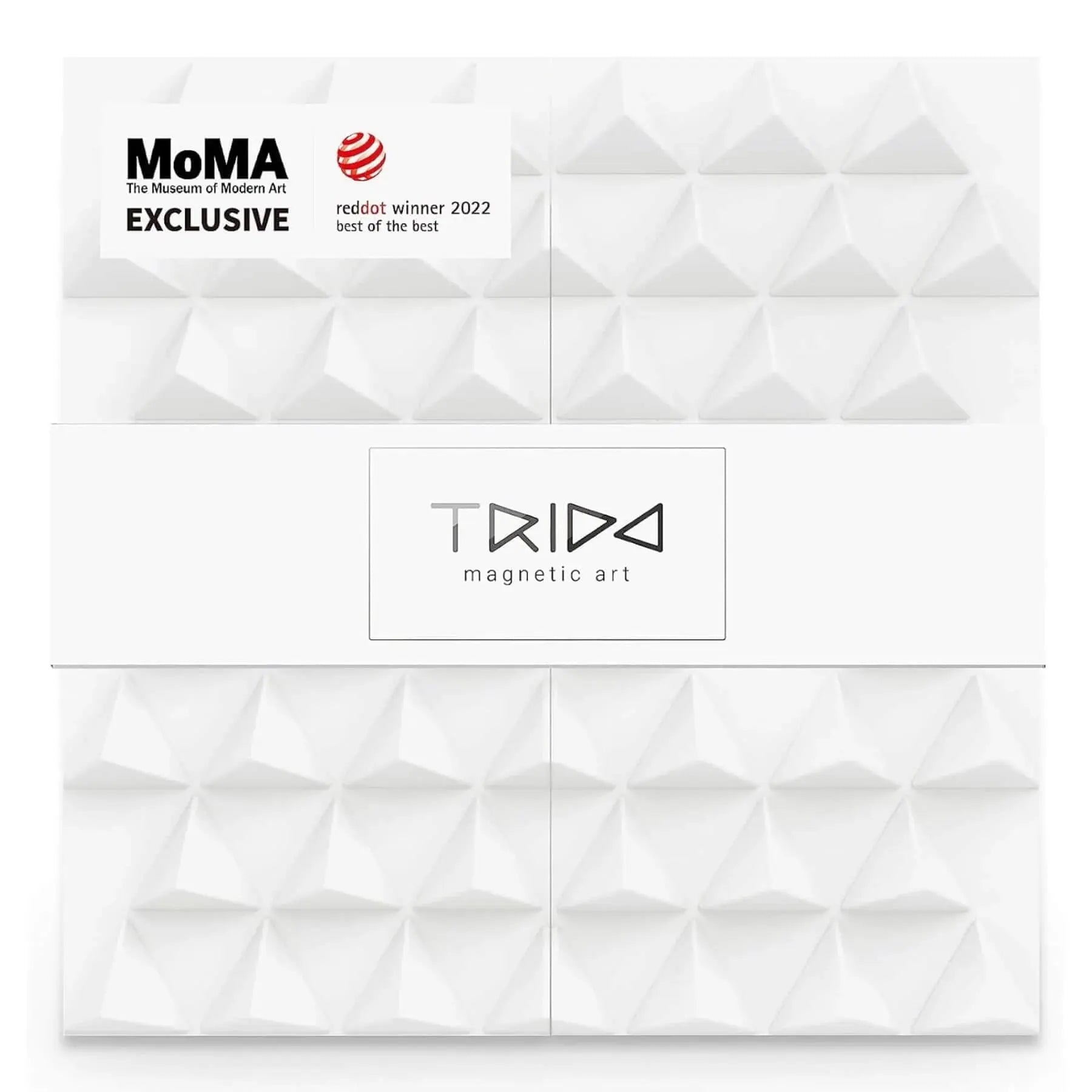 Trido Monochromatic Magnetic Art 3D Shapes Large 36-Piece Trido