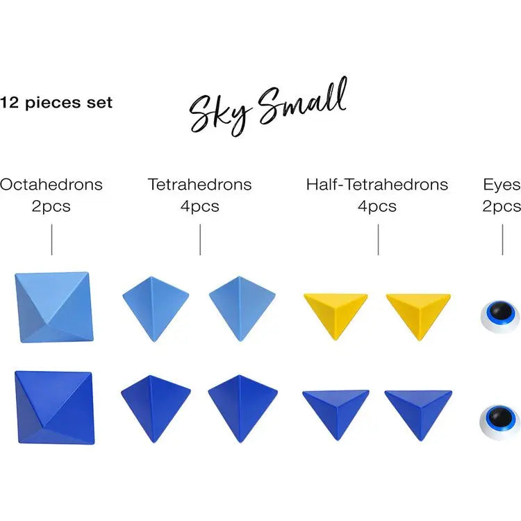 Trido Sky Magnetic Art 3D Shapes Small 12-Piece Trido