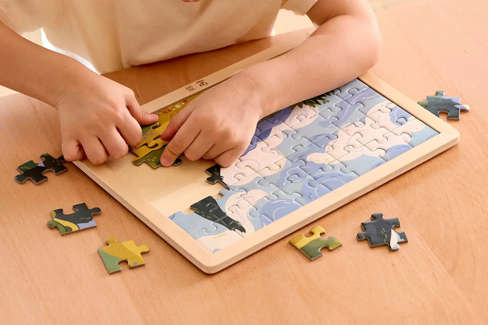 Hape x The Met Van Gogh Cypresses Wooden Frame Puzzle – 48-Piece