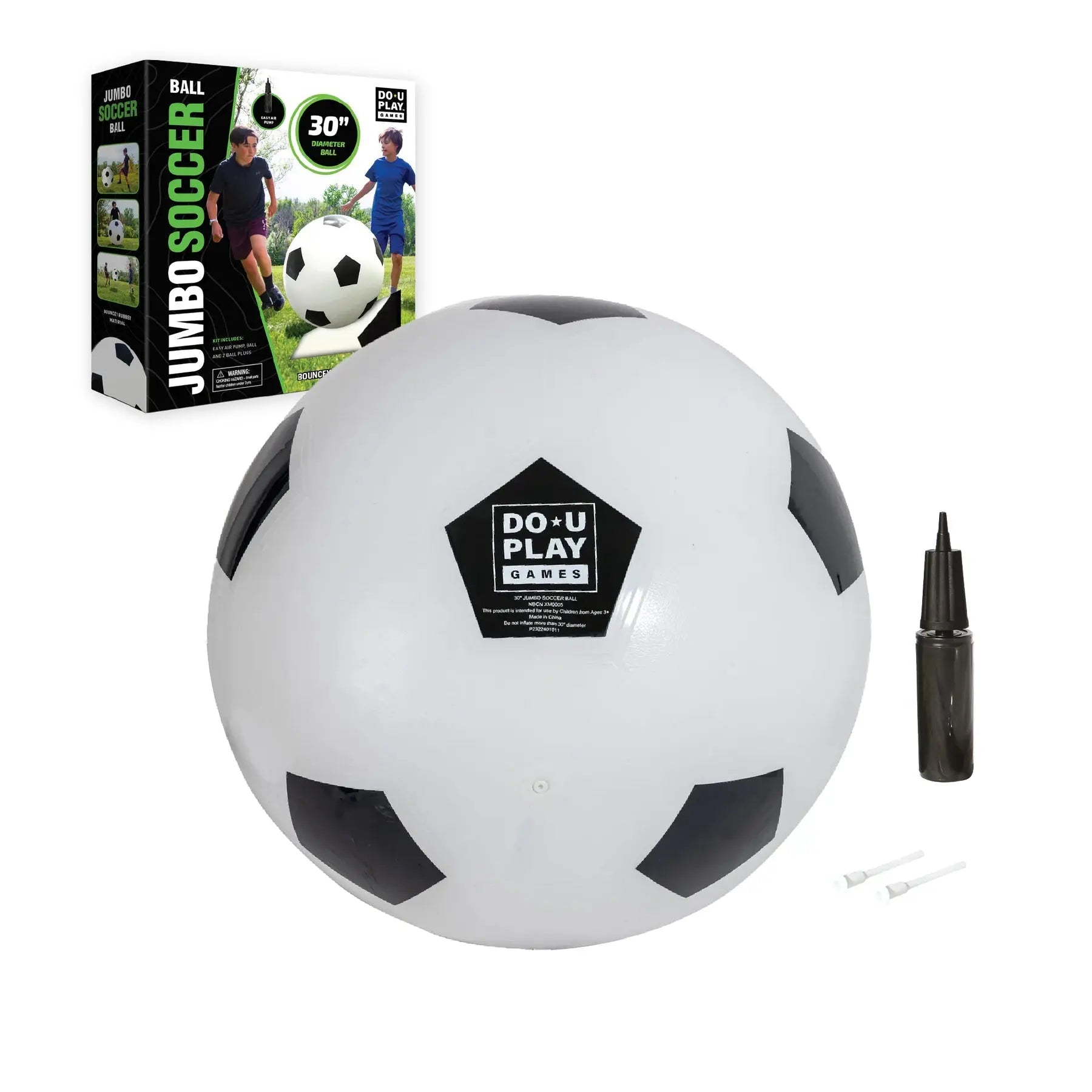 TreLines Do-U-Play Jumbo Soccer Ball Black/White 1 pc Hape-Toy-Market