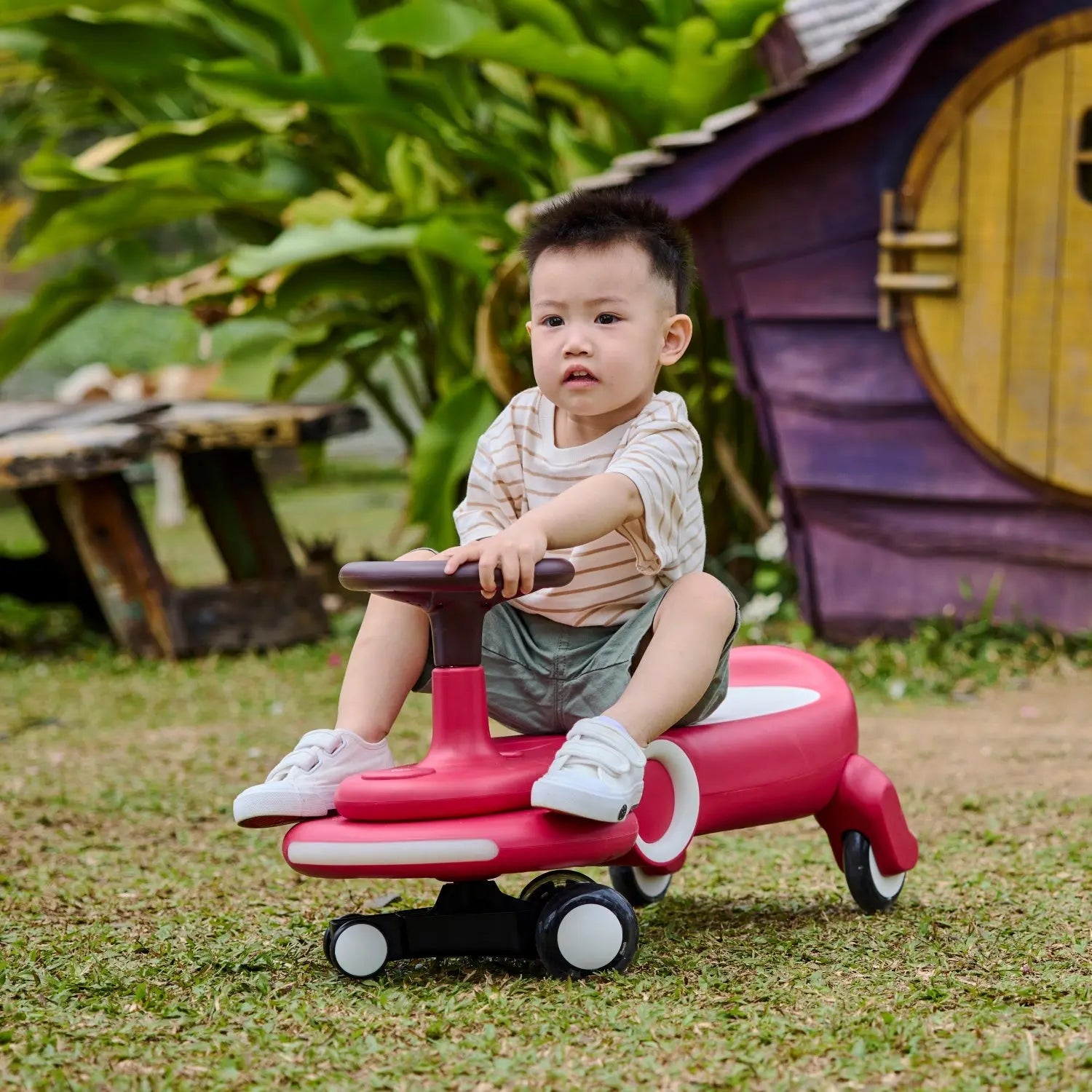 Wiggle & Giggle Car - Red Hape-Toy-Market