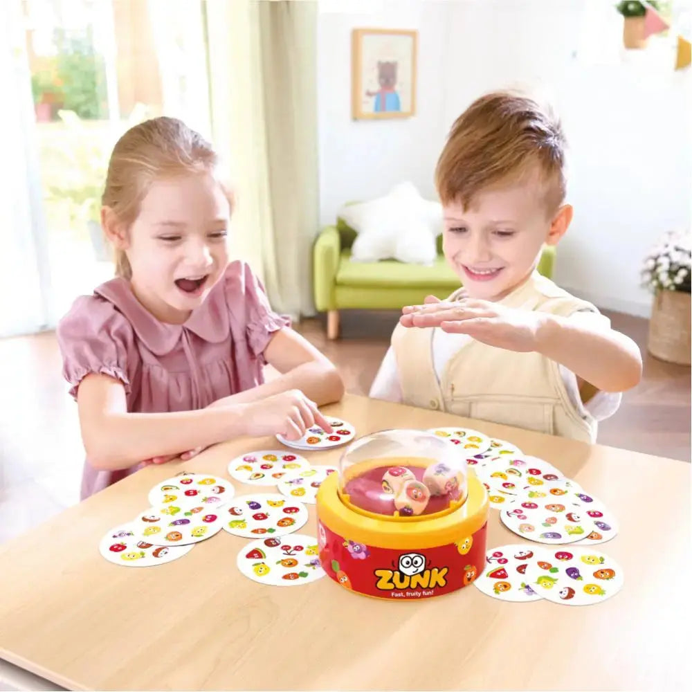 Hape Zunk Pattern Matching Game, Fast-Paced Dice Dome Board Game