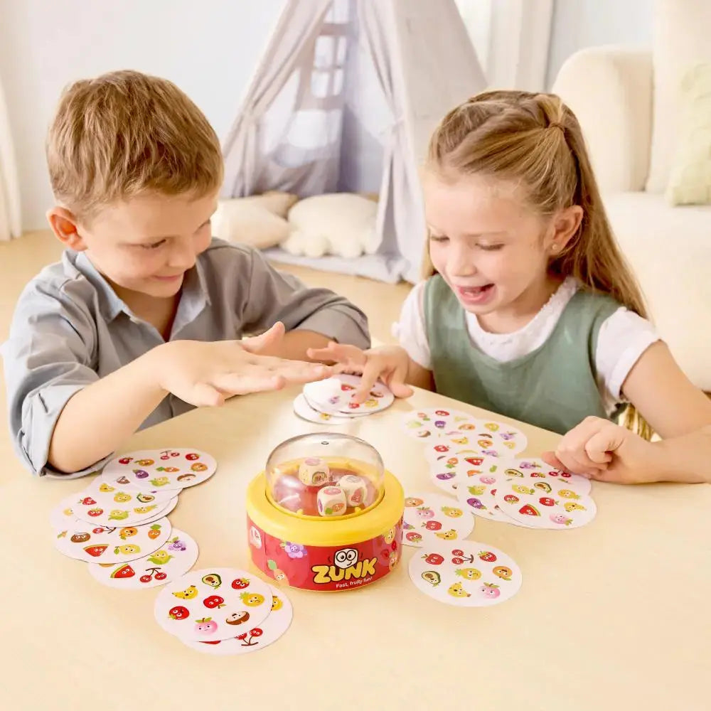 Hape Zunk Pattern Matching Game, Fast-Paced Dice Dome Board Game