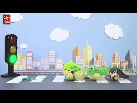 Hape Pull-Along Frog Family