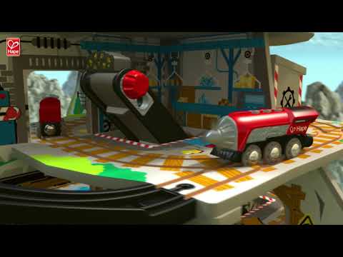 Hape Kids Wooden Railway Mighty Mountain Mine Set