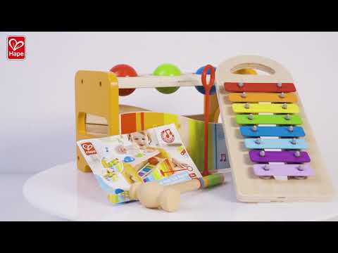 Hape Pound & Tap Bench with Slide Out Xylophone