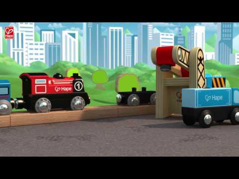 Hape Wooden Railway Battery Powered Engine No. 1 Kid's Train Engine