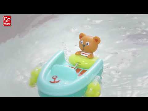 Hape Tubing Pull-Back Boat Bath Toy