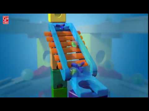 Hape Quadrilla Castle Escape Wooden Marble Run Blocks