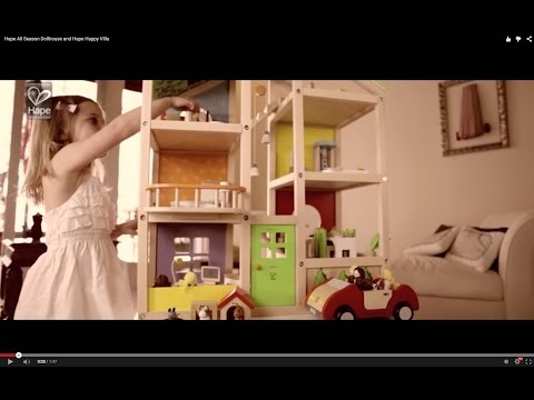 Hape Wooden Doll House Furniture Baby's Room Set